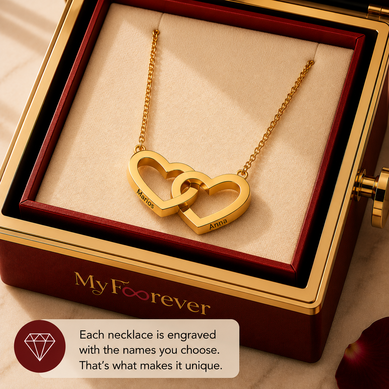 Personalized Forever Rose