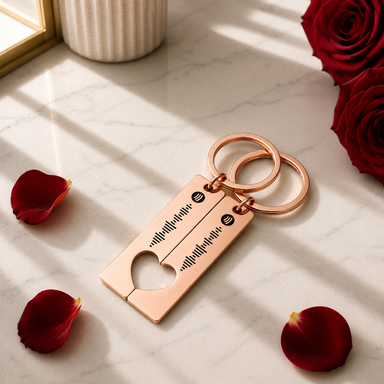 The Song Of Us | Scannable Spotify Code Keychains