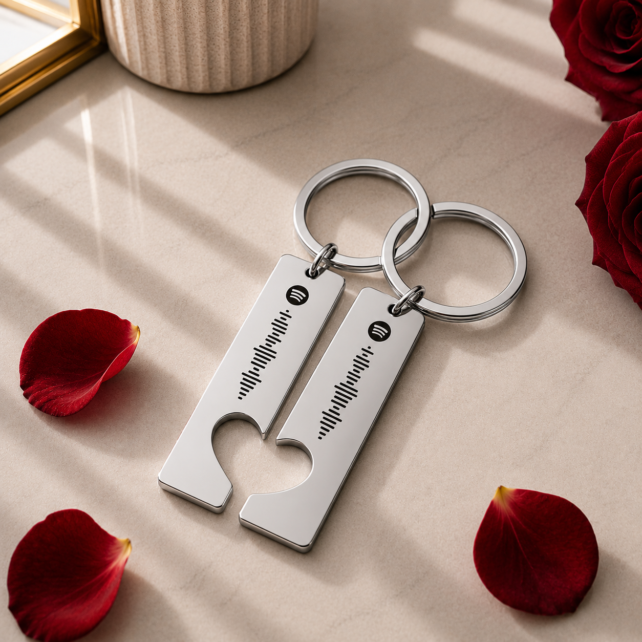The Song Of Us | Scannable Spotify Code Keychains