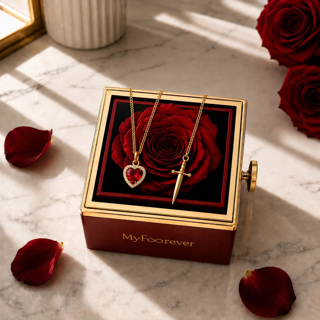 Heart & Sword Pendant Necklace